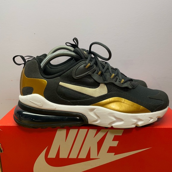 Nike Air Max 270 React “Metallic Gold” (GS) - Picture 3 of 6